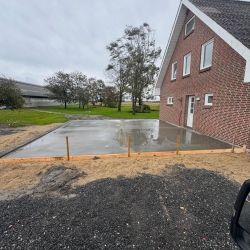 Støbning af fundament Thisted